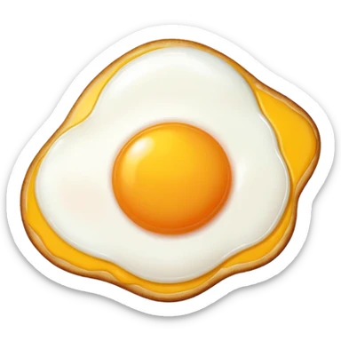 fried egg sunny side up sticker