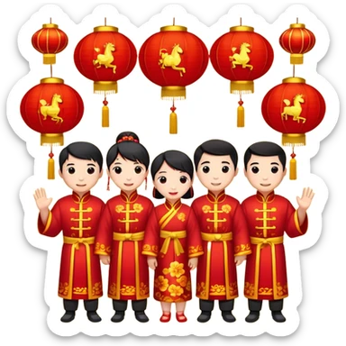 Chinese New Year, Year of the Horse sticker
