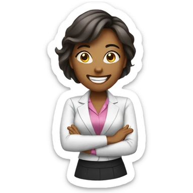 energetic BUSINESS women sticker