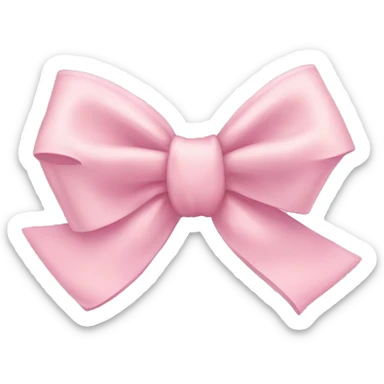 Light pink bow  sticker