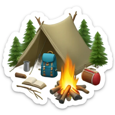 camping  sticker