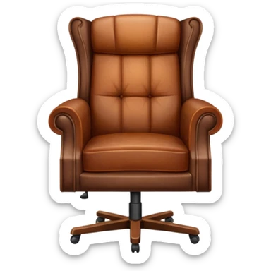 brown Interview chair from Mindhunter TV show sticker