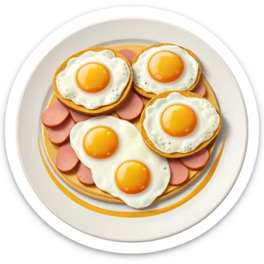 SPAM AND EGGS  sticker
