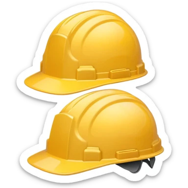 Construction hardhat sticker