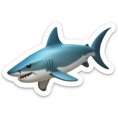Un requin choqué sticker