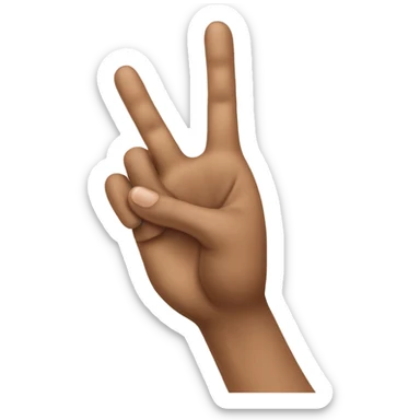 Kissing fingers sticker