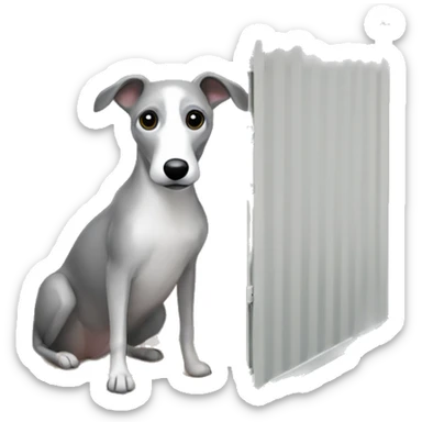 Whippet container sticker