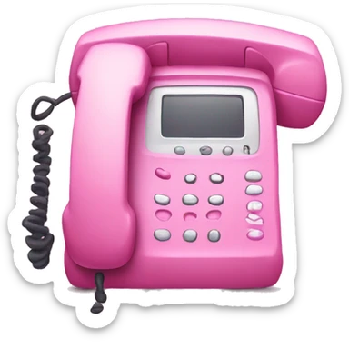 Pink phone sticker