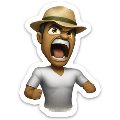 Brazilian rage face sticker