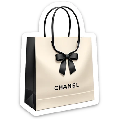 Chanel paper shopping bag sticker