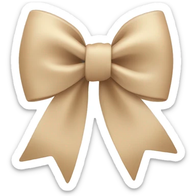 Cute beige bow  sticker
