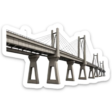 puente general manuel belgrano de corrientes argentina sticker