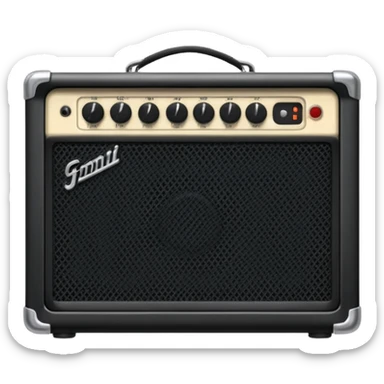 electric guitar amplifier sticker