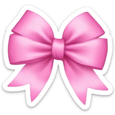pink bow  sticker