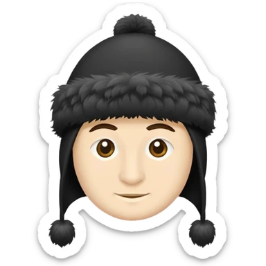 Dagestani traditional papakha hat sticker