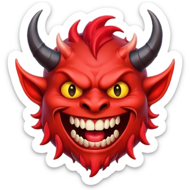 Demon qui rigole  sticker