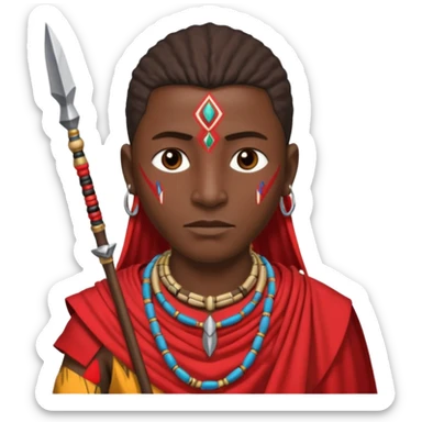 Masai Warrior  sticker