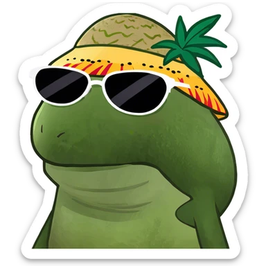 Palta con labios grandes sticker