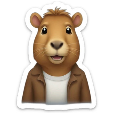capibara of success sticker