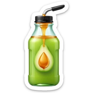 Thin tip squeeze bottle with honeydew jam sticker