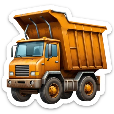 Camión volquete sticker