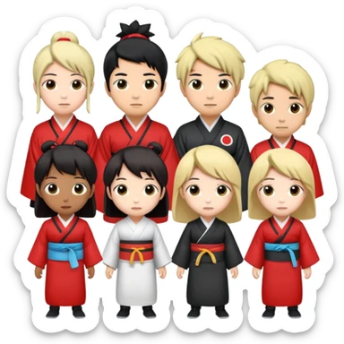 People who like Japanese animation characters sticker