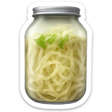 sauerkraut jar sticker