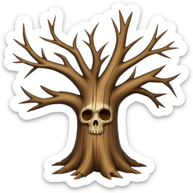 dead tree sticker