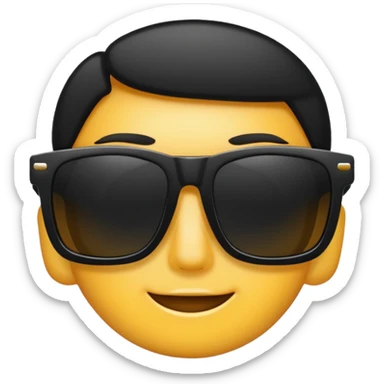 matrix black sunglasses sticker