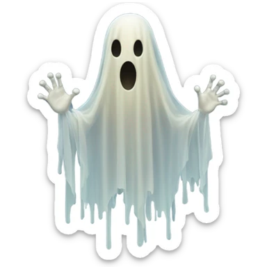 Horror ghost  sticker
