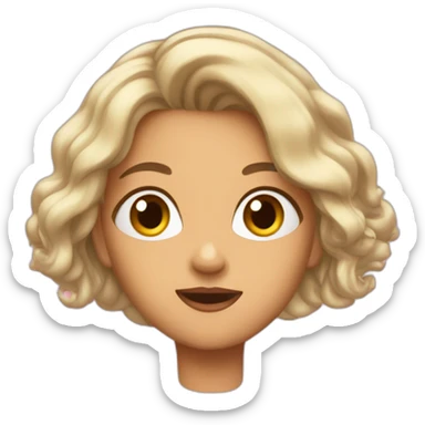 cara grande-de-sorpresa sticker