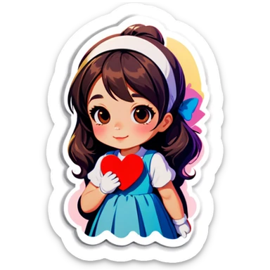 girl in love sticker
