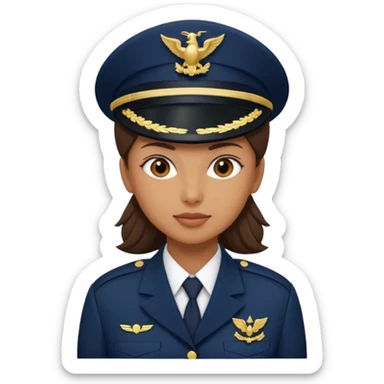 Female navy soldier,  sticker
