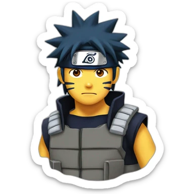 Naruto pouce en laire sticker