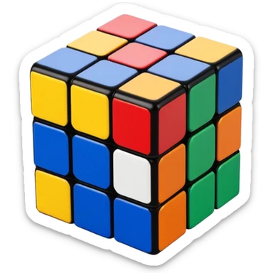 Cubo Rubik sticker