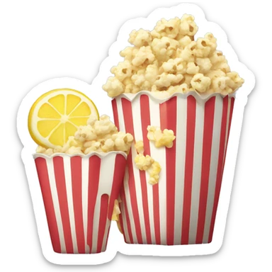 popcorn and lemonade sticker
