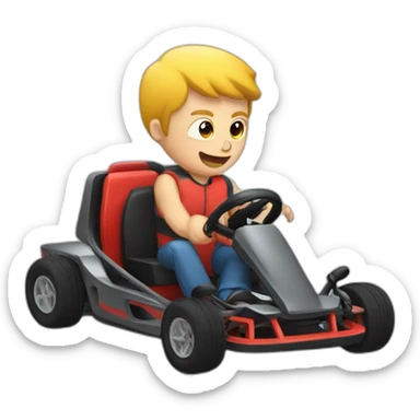 go-kart sticker