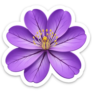 purple blossom sticker