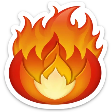 Fire sticker