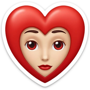 Un cœur écrit 100 % sticker