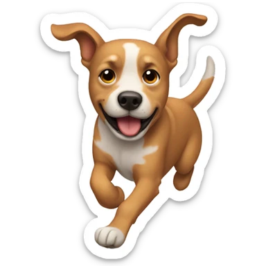 Perro volando  sticker