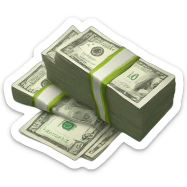 money on the table sticker