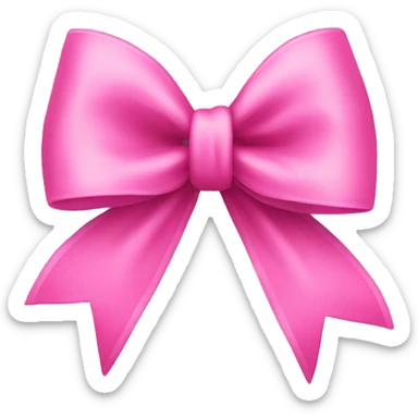 pink bow sticker