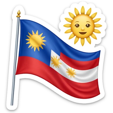 Filipino flag sticker