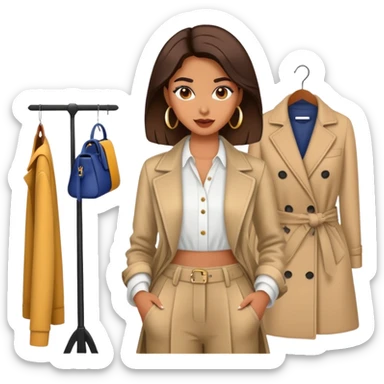 fashion designer woman gen z sticker