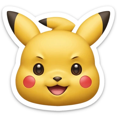 pikachu face emoji sticker