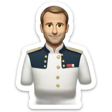 Macron vomi sticker