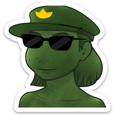 Girl side eye someone  sticker