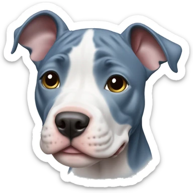 Blue nose pitbull puppy sticker