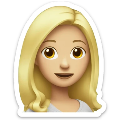 blonde pregnant woman at the Christmas tree sticker